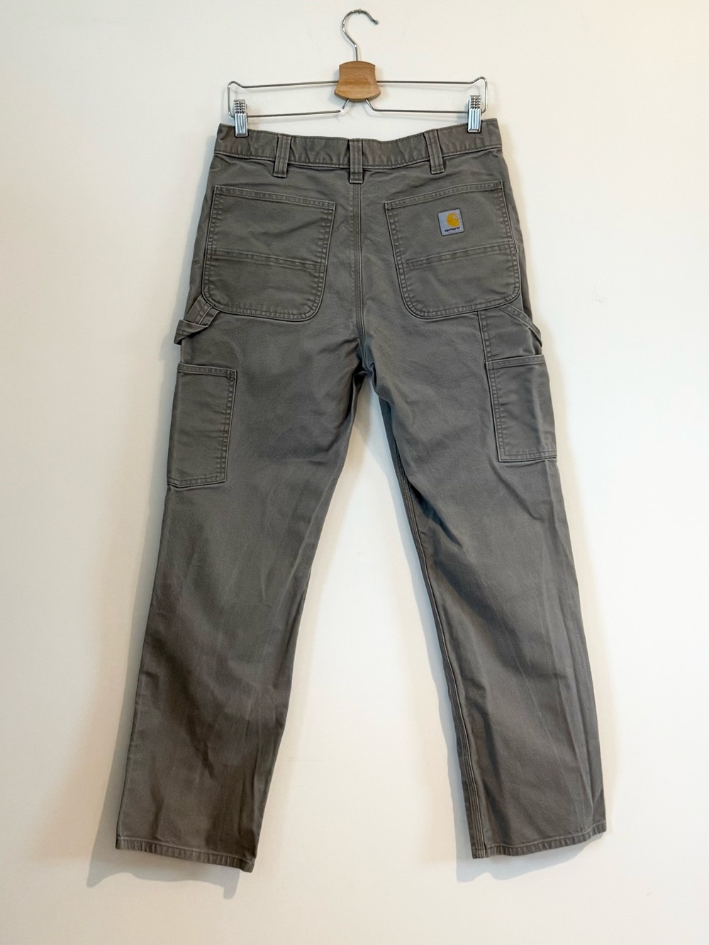 Carhartt Khaki Rugged Flex Relaxed Fit Duck Utility Work Pants 103279 size 32